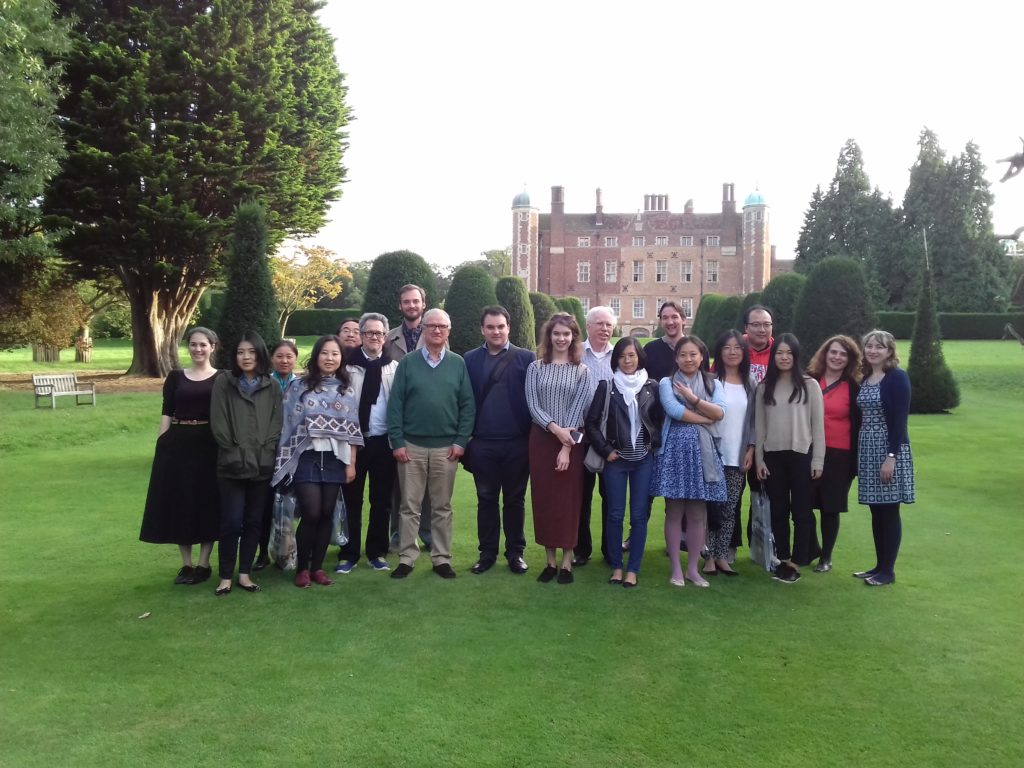 Photo of the group in the park of Madingley Hall